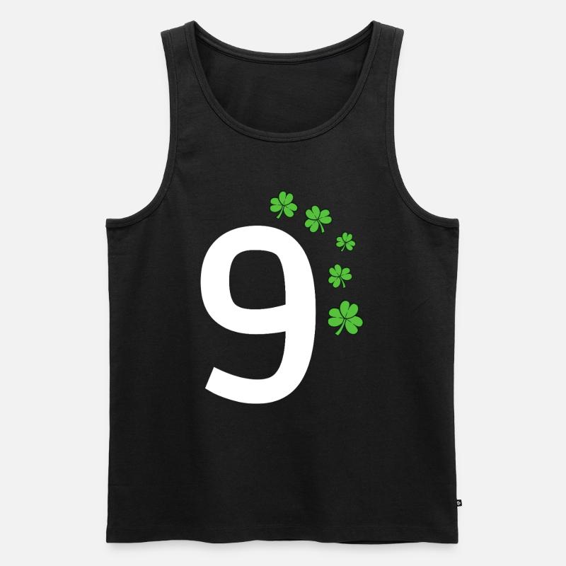 9 - Männer Premium Bio Tank Top - Schwarz