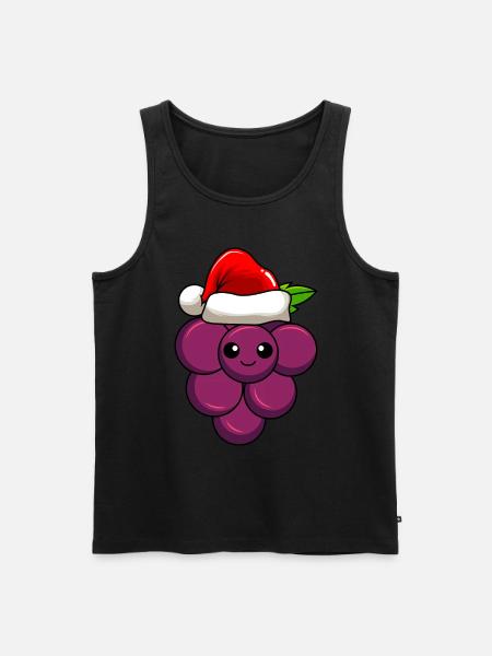 Grapes Christmas Comic Xmas - Men's Premium Organic Tank Top - 