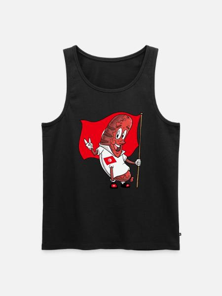 Tunesien Schweinsbratwurst - Herre Premium økologisk tanktop - sort