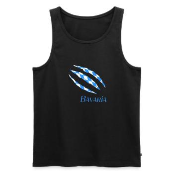 Bavaria Bayern - Männer Premium Bio Tank Top - Schwarz - Vorne - Michal (187cm)