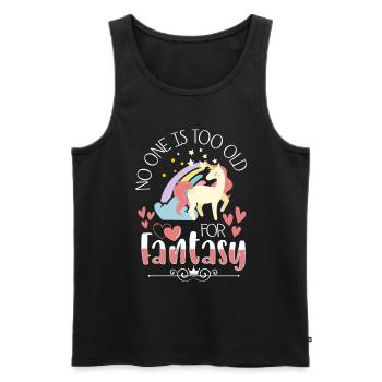 Fairy Girl Sister Flower Fairy - Men's Premium Organic Tank Top - black - Front - Michal (187cm)
