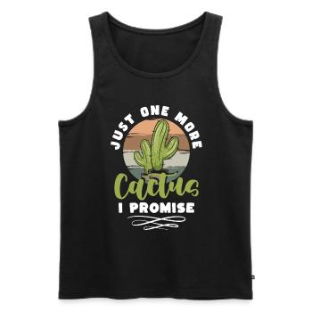 Stachel Stacheln Blumentopf Gärtner - Männer Premium Bio Tank Top - Schwarz - Vorne - AI Model Male 178 light (178cm)