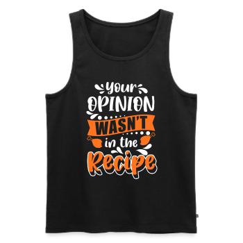 Chef Cuisine Hobby Chef Chef Chef - Débardeur bio Premium Homme - noir - Devant - AI Model Male 178 light (178cm)