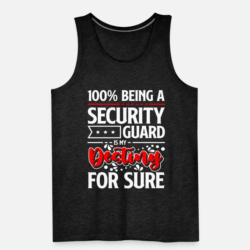 Security guard profession security service work Men's Premium Organic Tank Top