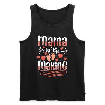 Baby belly love expectant mother offspring - Men's Premium Organic Tank Top - black - Front - Michal (187cm)