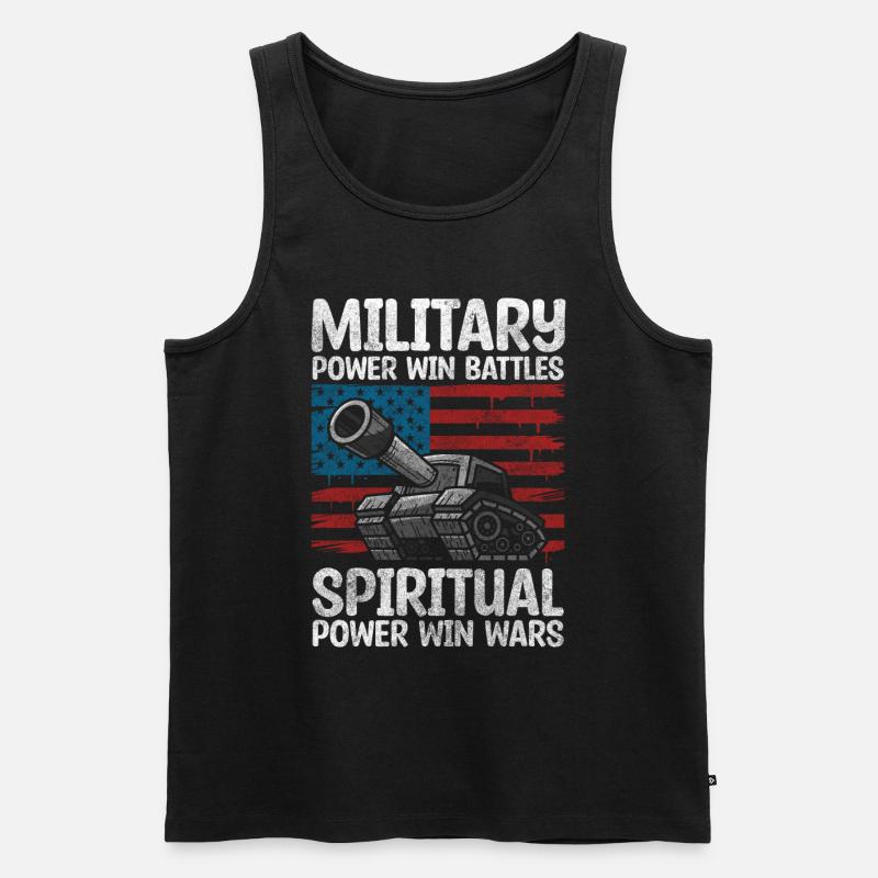 Krieg Kampf Kampffahrzeug - Männer Premium Bio Tank Top - Schwarz