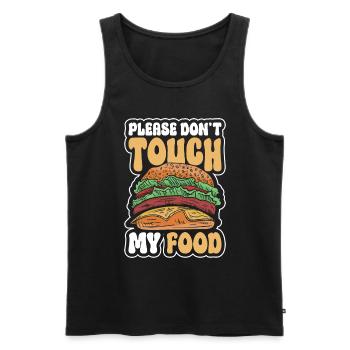 Do not touch property provocation only child - Men's Premium Organic Tank Top - black - Front - AI Model Male 178 light (178cm)