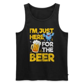 Monster Creature Terrible Disguise - Men's Premium Organic Tank Top - black - Front - AI Model Male 178 light (178cm)
