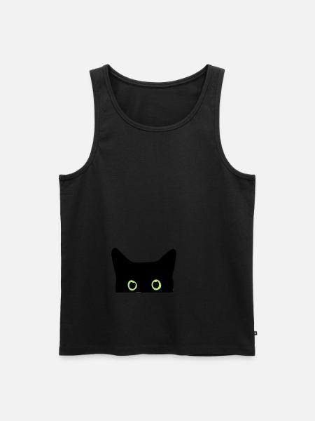 poes - Mannen Premium Bio Tanktop - zwart