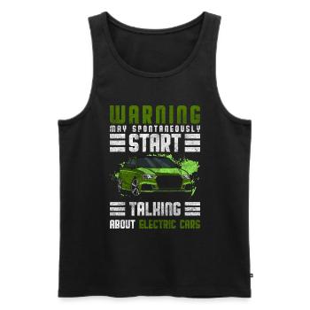 Electricity Electromobility Innovation Modern - Men's Premium Organic Tank Top - black - Front - AI Model Male 178 light (178cm)