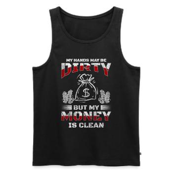 Reichtum Finanzen Business - Männer Premium Bio Tank Top - Schwarz - Vorne - AI Model Male 178 light (178cm)