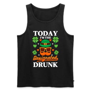 Ireland Shamrock Travel Beer - Men's Premium Organic Tank Top - black - Front - Michal (187cm)
