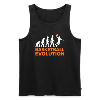 Basketball Evolution Dunk Gift Sports - Men's Premium Organic Tank Top - black - Front - Michal (187cm)