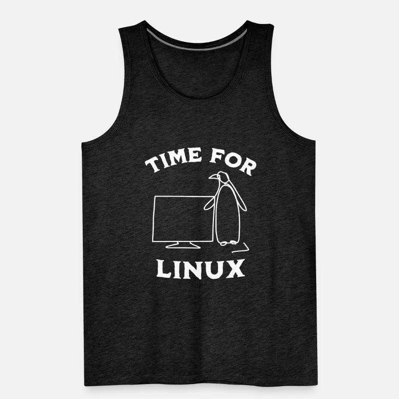 Zeit für Linux und Open-Source-Software Männer Premium Bio Tank Top