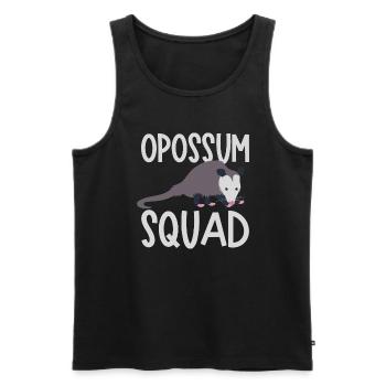 Opossum Squad Cute Possum Ironic Saying Wildlife - Débardeur bio Premium Homme - noir - Devant - Michal (187cm)