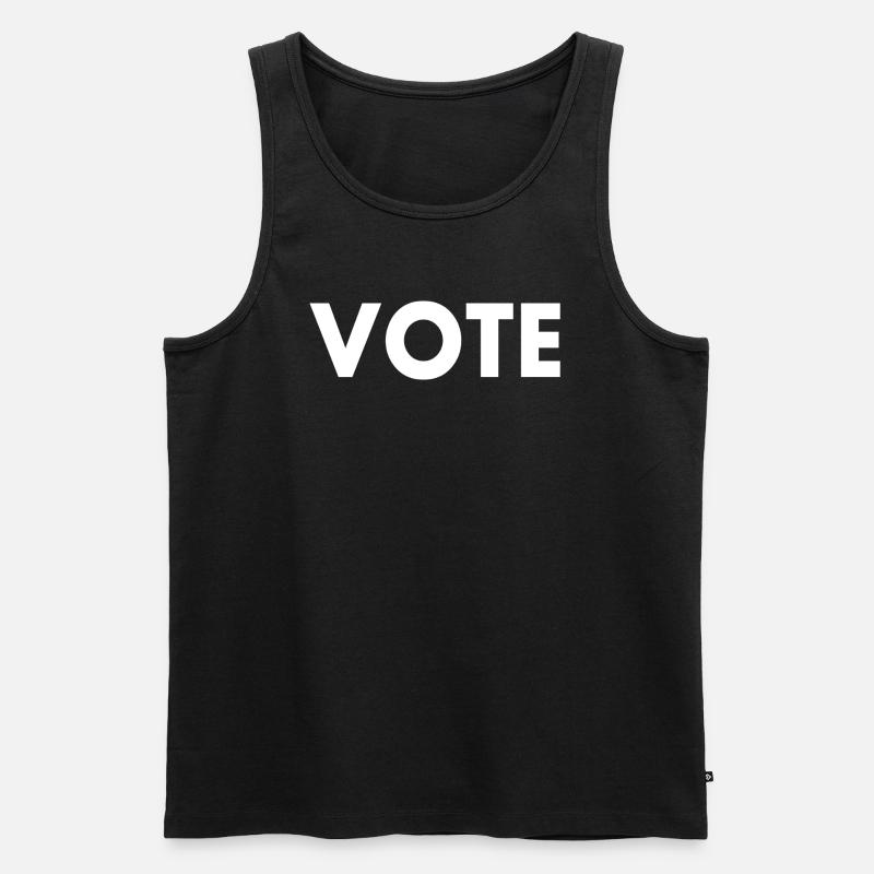 Vote - Männer Premium Bio Tank Top - Schwarz