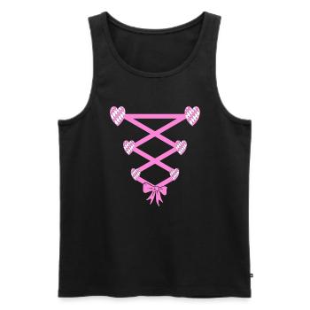 Volksfest Dirndl Replacement - Men's Premium Organic Tank Top - black - Front - AI Model Male 178 light (178cm)