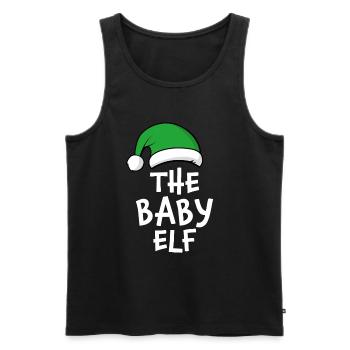 The Baby Elf - Men's Premium Organic Tank Top - black - Front - Michal (187cm)