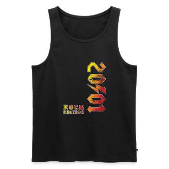 Geburtstag Rock Edition 2001 - Männer Premium Bio Tank Top - Schwarz - Vorne - AI Model Male 178 light (178cm)