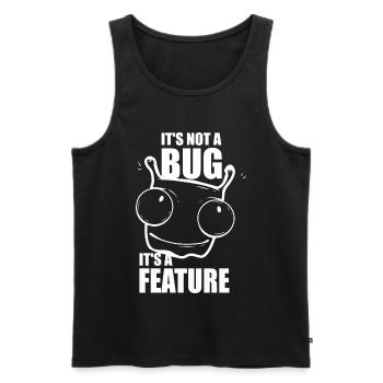 it is not a bug it is a feature - Programmierer - Männer Premium Bio Tank Top - Schwarz - Vorne - AI Model Male 178 light (178cm)