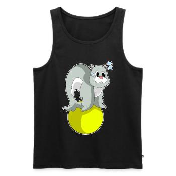 Seehund Workout Gymnastik Fitness - Männer Premium Bio Tank Top - Schwarz - Vorne - Michal (187cm)