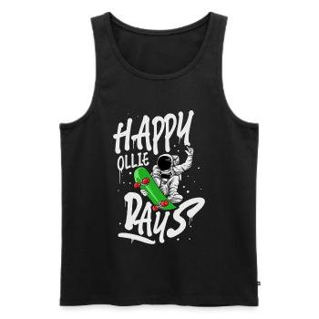 Skateboard Skate Skater - Men's Premium Organic Tank Top - black - Front - AI Model Male 178 light (178cm)
