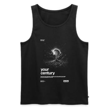 Your Century Explosion - Men's Premium Organic Tank Top - black - Front - AI Model Male 178 light (178cm)