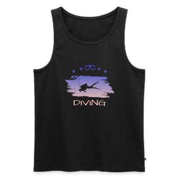 Scuba Diving - Männer Premium Bio Tank Top - Schwarz - Vorne - Michal (187cm)