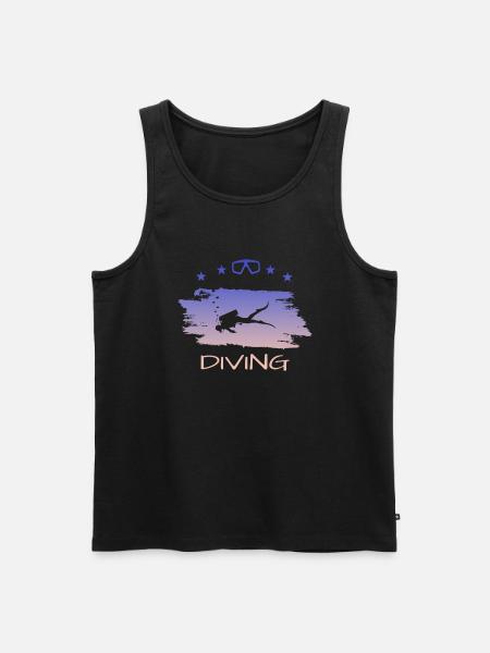 Scuba Diving - Männer Premium Bio Tank Top - Schwarz