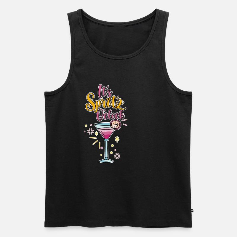 It's Spritz O'clock 4 - Men's Premium Organic Tank Top - black