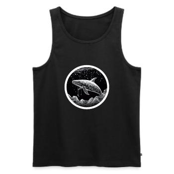 Wal - Männer Premium Bio Tank Top - Schwarz - Vorne - Michal (187cm)