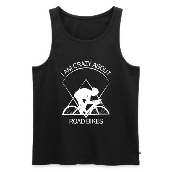 Racer - Men's Premium Organic Tank Top - black - Front - AI Model Male 178 light (178cm)