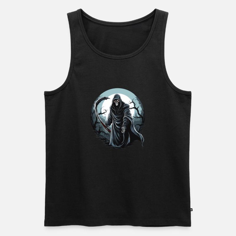 Sensenmann - Männer Premium Bio Tank Top - Schwarz
