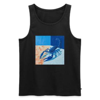 scorpion, bunt, tier, geschenk, geschenkidee - Männer Premium Bio Tank Top - Schwarz - Vorne - AI Model Male 178 light (178cm)