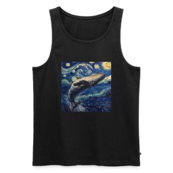 Wal Fisch Van Gogh - Männer Premium Bio Tank Top - Schwarz - Vorne - Michal (187cm)