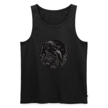 Pestdoktor, Gothic, Tod, Steampunk, Halloween - Männer Premium Bio Tank Top - Schwarz - Vorne - AI Model Male 178 light (178cm)