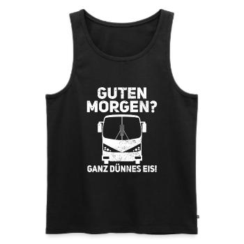 Beste Busfahrer Reisebus Bus fahren - Männer Premium Bio Tank Top - Schwarz - Vorne - Michal (187cm)