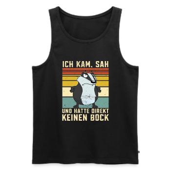 Taxi driver saying - Men's Premium Organic Tank Top - black - Front - Michal (187cm)