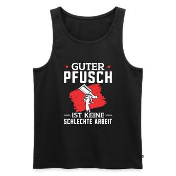 Fahrzeuglackierer Sprüche Lackierer Autolackierer - Männer Premium Bio Tank Top - Schwarz - Vorne - Michal (187cm)