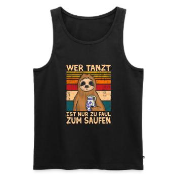 Hessen Frankfurt Apfelwein - Männer Premium Bio Tank Top - Schwarz - Vorne - Michal (187cm)