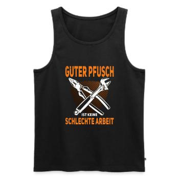 Hausmeister Hauswart Haustechniker - Männer Premium Bio Tank Top - Schwarz - Vorne - Michal (187cm)
