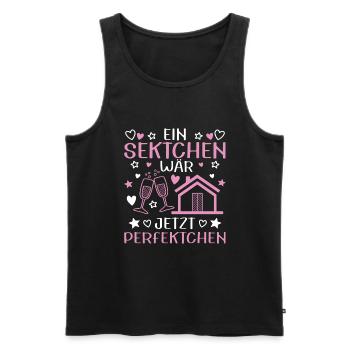 Bauherrin Bauherrinnen Richtfest Baustelle - Männer Premium Bio Tank Top - Schwarz - Vorne - Michal (187cm)