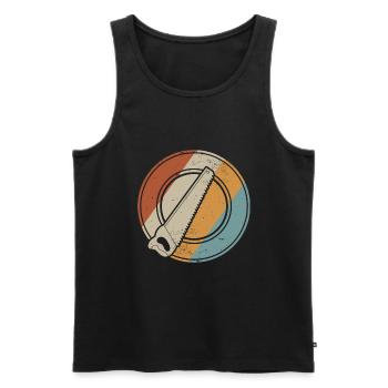 Roofer gift master roofer - Men's Premium Organic Tank Top - black - Front - Michal (187cm)