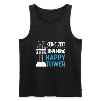 Achterbahn Freizeitpark Rollercoaster - Männer Premium Bio Tank Top - Schwarz - Vorne - Michal (187cm)