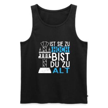 Achterbahn Freizeitpark Rollercoaster - Männer Premium Bio Tank Top - Schwarz - Vorne - Michal (187cm)