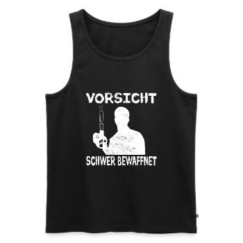 Hausmeister Hauswart Haustechniker - Männer Premium Bio Tank Top - Schwarz - Vorne - Michal (187cm)