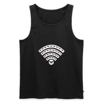 Quadcopter FPV Drone Drone Pilot - Men's Premium Organic Tank Top - black - Front - AI Model Male 178 light (178cm)