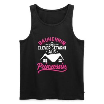 Bauherrin Bauherrinnen Richtfest Baustelle - Männer Premium Bio Tank Top - Schwarz - Vorne - Michal (187cm)