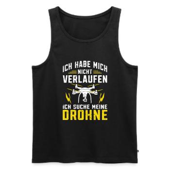 Quadrocopter FPV Drohne Drohnenflieger - Männer Premium Bio Tank Top - Schwarz - Vorne - Michal (187cm)
