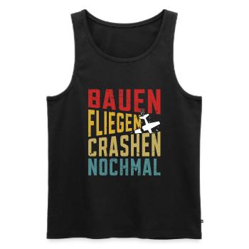 Modellfliegen RC Flugzeug Modellflug - Männer Premium Bio Tank Top - Schwarz - Vorne - Michal (187cm)